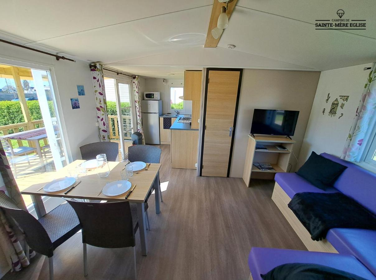 Camping Sainte Mere Eglise Exteriör bild