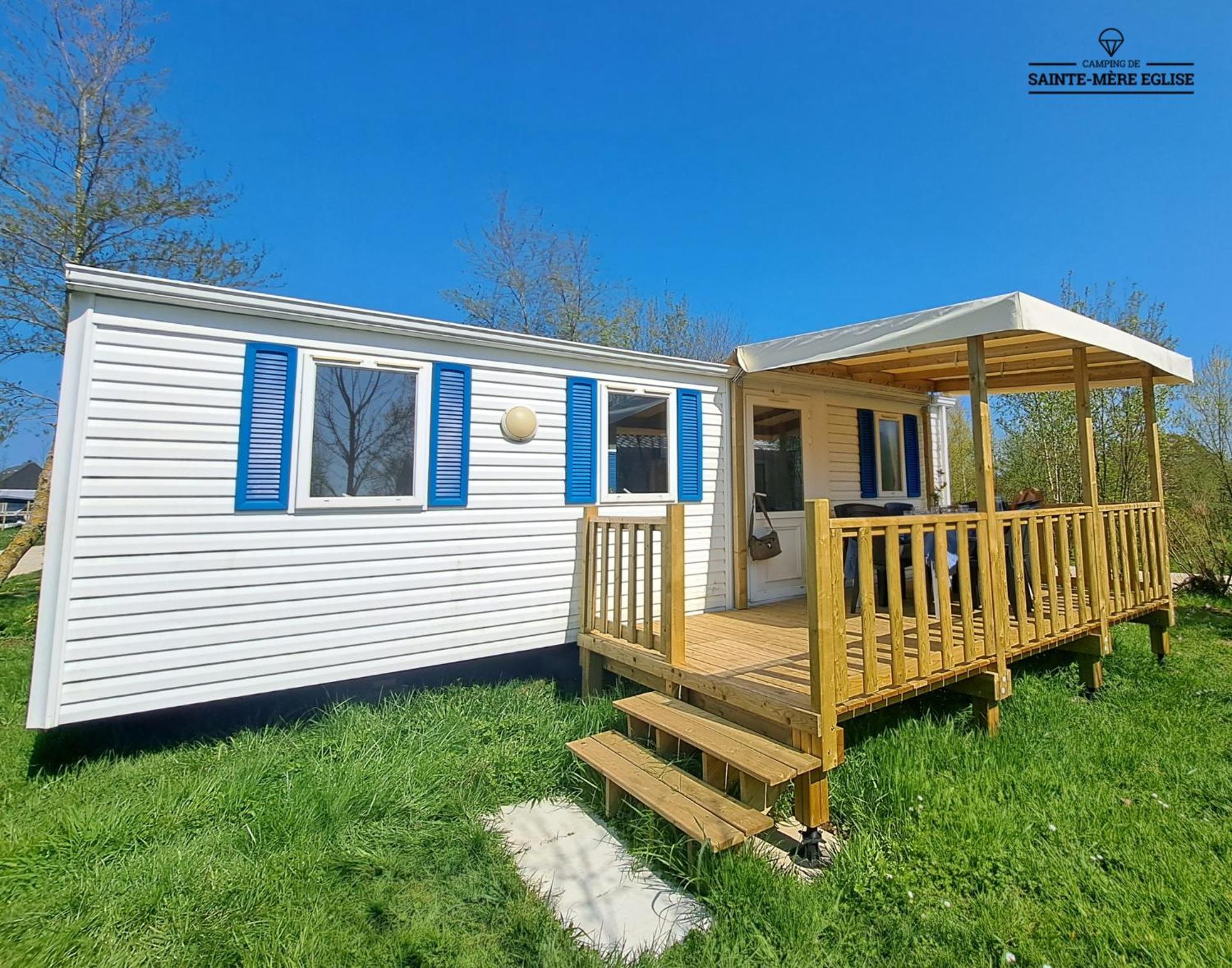Camping Sainte Mere Eglise Exteriör bild
